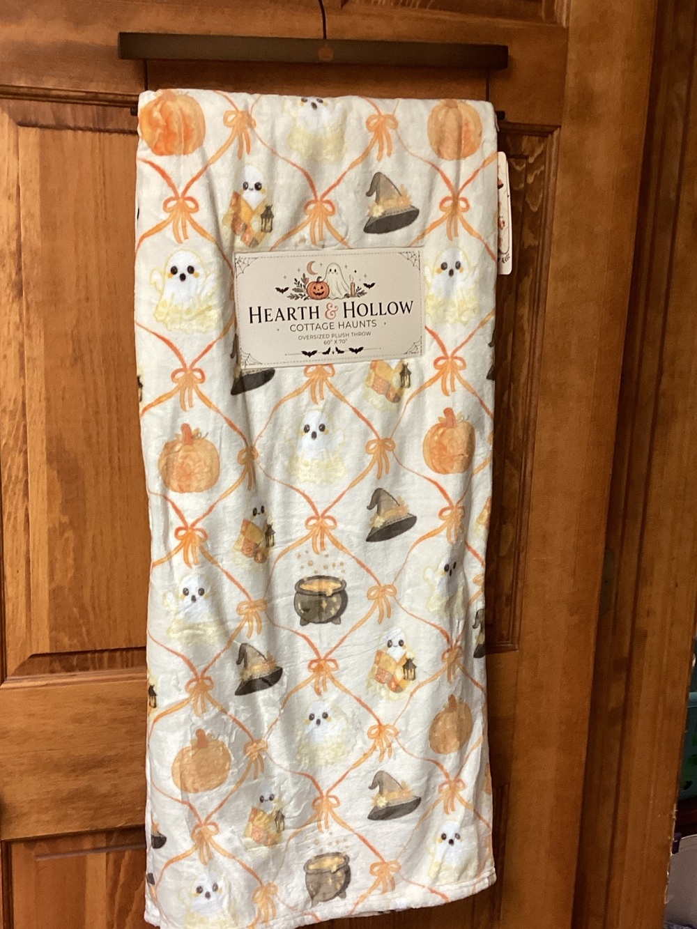 Hearth & Hollow Cottage Haunts Halloween Blanket